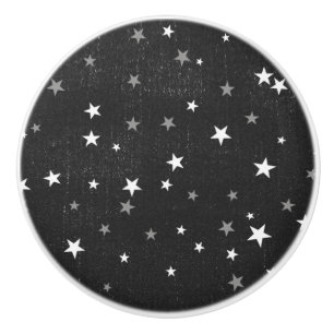 Verblasste schwarze Jeans Starry Distressed Grunge Keramikknauf