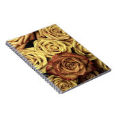 Verblasste Sepia-Rosen Notizblock (Rechte Seite)