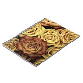 Verblasste Sepia-Rosen Notizblock (Linke Seite)