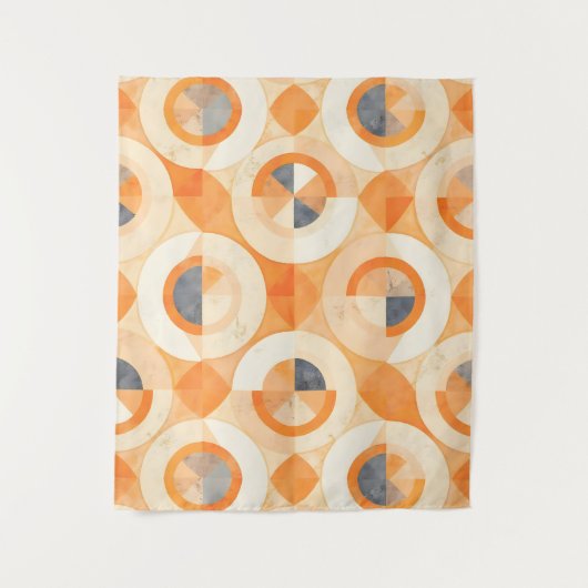 Verblasste Terra-Geometrien Wandteppich (Vorderseite)