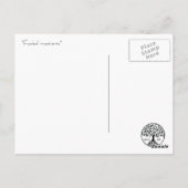 verblasste Ungeduldige Postkarte (Rückseite)