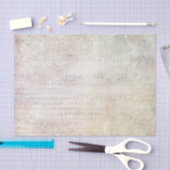 Verblaßte Vintage Art-Blatt-Musik Seidenpapier (Handwerk)