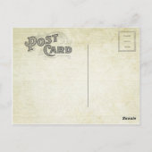 Verblasste Vintage Blume Bouquet 3 Postkarte (Rückseite)