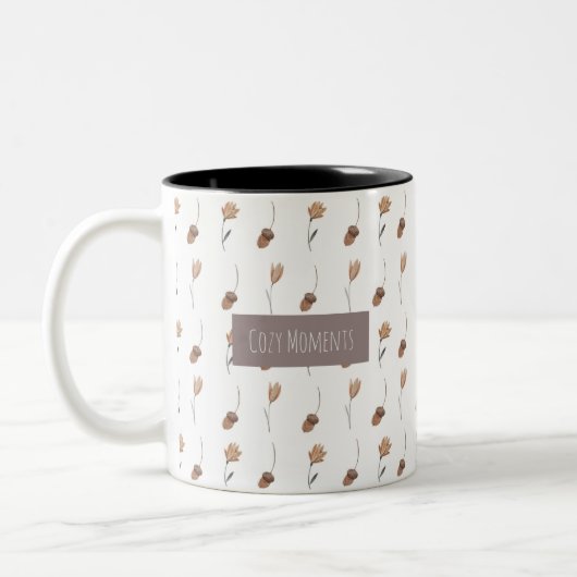 Verblasste Waldträume Zweifarbige Tasse (Links)