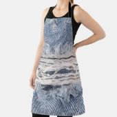 Verblasste zerrissene Jeans-Textur Schürze (InSitu)