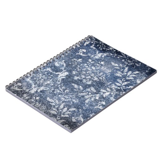 Verblasster Blumenbeweis: Grungy texturierter Hint Notizblock (Linke Seite)