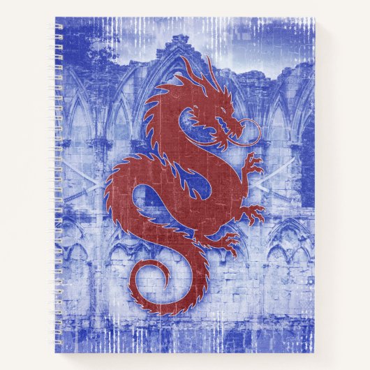 Verblasster Drache Notizblock (Vorderseite)