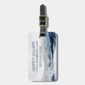 Verblaßter Horizont II Gepäckanhänger (Vorderseite vertikal)