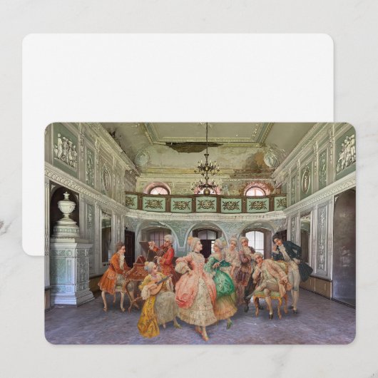 verblasster Ruhm Feiertagskarte (Vorne/Hinten)