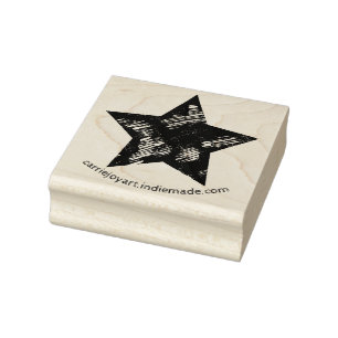 Verblasster texturierter Vintage-Star mit Gebrauch Gummistempel