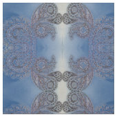 Verblaßtes blaues Paisley Stoff (Muster)