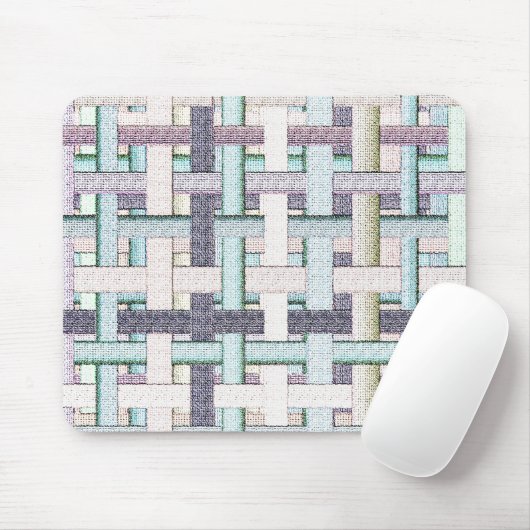 Verblasstes, farbiges 'Schachbrett' in Stoff oder Mousepad (Mit Mouse)
