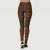 Verblasstes Herzspitzenmuster Leggings (Rückseite)