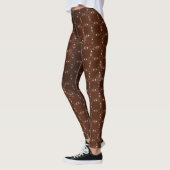 Verblasstes Herzspitzenmuster Leggings (Links)