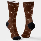 Verblasstes Herzspitzenmuster Socken (Gewinkelt)