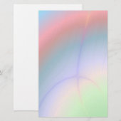 Verblaßtes Regenbogen-Aurora-abstraktes Briefpapier (Vorne/Hinten)