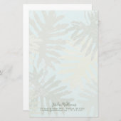 Verblaßtes tropisches Blätter Briefpapier (Vorne/Hinten)