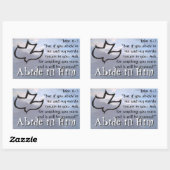 Verbleiben in ihm rechteckiger aufkleber (Blatt)