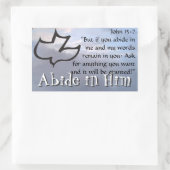 Verbleiben in ihm rechteckiger aufkleber (Tasche)