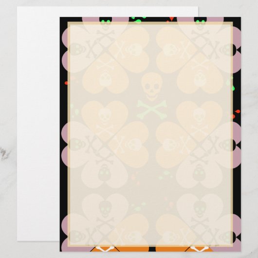 Verbleibende Skulls-Stationery (Vorne/Hinten)