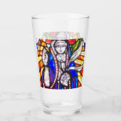 Verbleibendes Glasdesign mit religiöser Abbildung. Glas (Vorderseite)