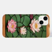 Verbleibendes Glasfenster mit blühender Lotus-Blum Case-Mate iPhone Hülle (Rückseite (Horizontal))