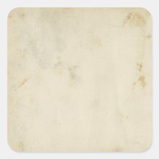 Verbleibte antike Papierkleber Quadratischer Aufkleber (Vorderseite)