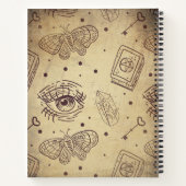 Verbleibtes Vintages Schmetterlingshaugenherz Notizblock (Rückseite)