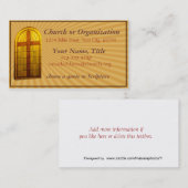 Verbleite Glas Kirchen-Fenster-Geschäfts-Karte Visitenkarte (Vorne/Hinten)