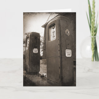 Verbleiter Grußkarte Tintype Art-Foto-Kunst Sepia Karte