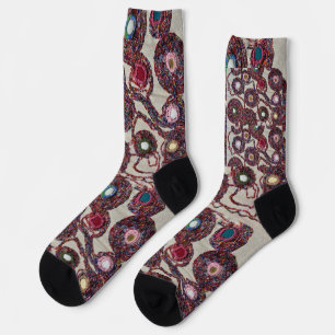 Verblendete Blume. Socken