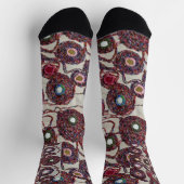 Verblendete Blume. Socken (Oben)