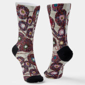 Verblendete Blume. Socken (Gewinkelt)