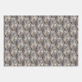 Verblendete Fluffy Cattails Natur Personalisiert Geschenkpapier Set (Vorderseite)