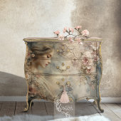 Verblendete Flüster Romantisches Portrait Vintag Seidenpapier