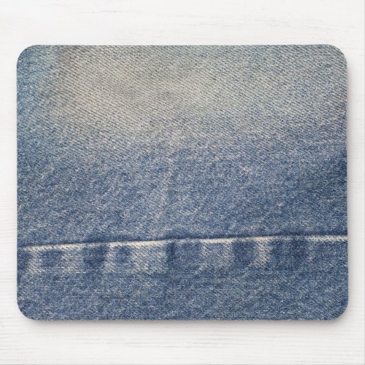 Verblendete Jeans / Denim Fabric Mousepad (Vorne)