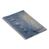 Verblendete Jeans / Denim Fabric Notizblock (Rechte Seite)