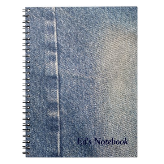 Verblendete Jeans / Denim Fabric Notizblock (Vorderseite)