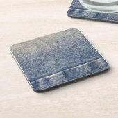 Verblendete Jeans / Denim Fabric Untersetzer (Linke Seite)