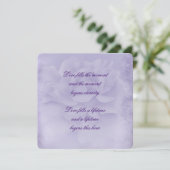 Verblendete Lila Rose Einladung (Stehend Vorderseite)