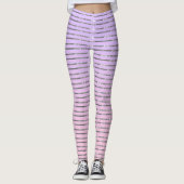 Verblendete lila und rosa Silberstreifen Leggings (Vorderseite)