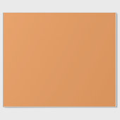 Verblendete Orange (feste Farbe) Geschenkpapier (Flach)