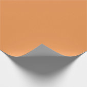 Verblendete Orange (feste Farbe) Geschenkpapier (Ecke)
