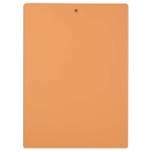 Verblendete Orange (feste Farbe) Klemmbrett (Rückseite)