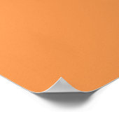 Verblendete Orange (feste Farbe) Poster (Ecke)