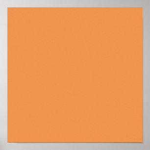 Verblendete Orange (feste Farbe) Poster