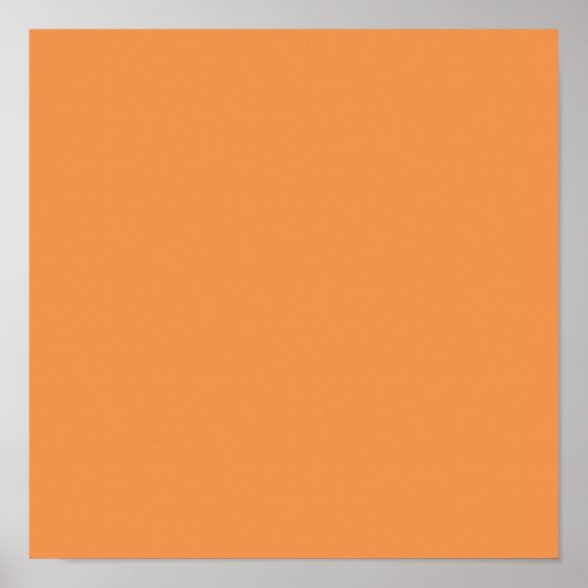 Verblendete Orange (feste Farbe) Poster (Vorne)