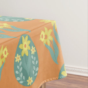 Verblendete Orangen skandinavische Eier Tulips Ost Tischdecke
