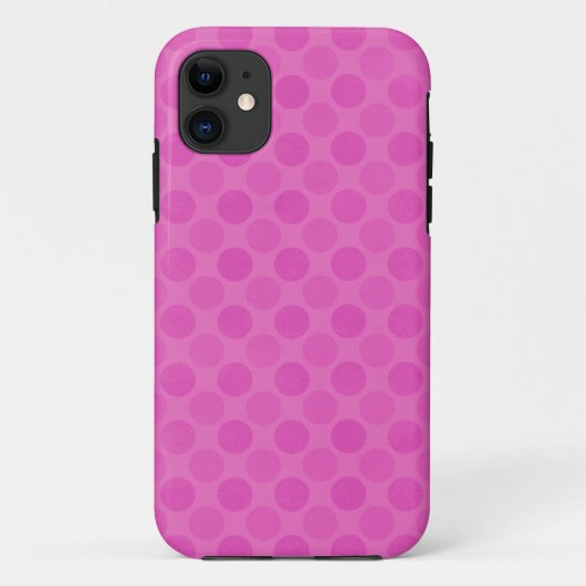Verblendete rosa Kreise Muster grün Case-Mate iPhone Hülle (Rückseite)