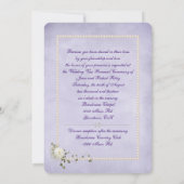 Verblendete Rose Vow Erneuerung Einladung (Rückseite)